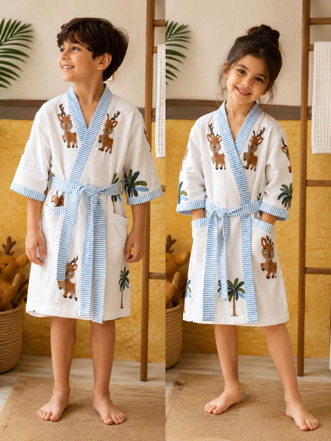 Kids Cotton Bathrobes