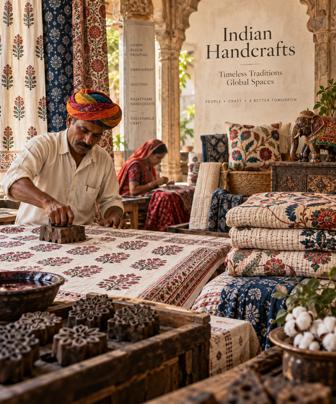 Traditional handcrafted textile products